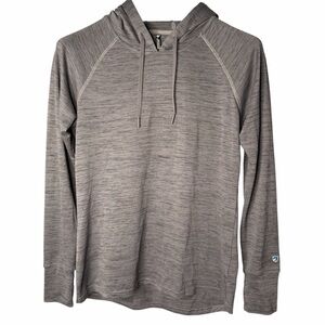 Kuhl Vara Hoodie Lightweight Heather Grey Pullover Hoodie 4241 Women Sz M